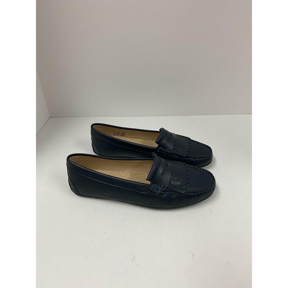 Driver Club USA Womens Casual Shoes Loafers Size 10.5 Navy Napa